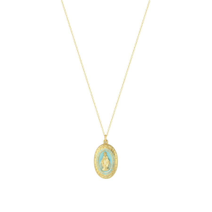 Miraculous Medal in Yellow Gold