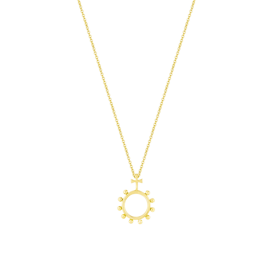 Rosary Ring - Yellow Gold